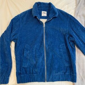 Zara Man Blue Corduroy Jacket